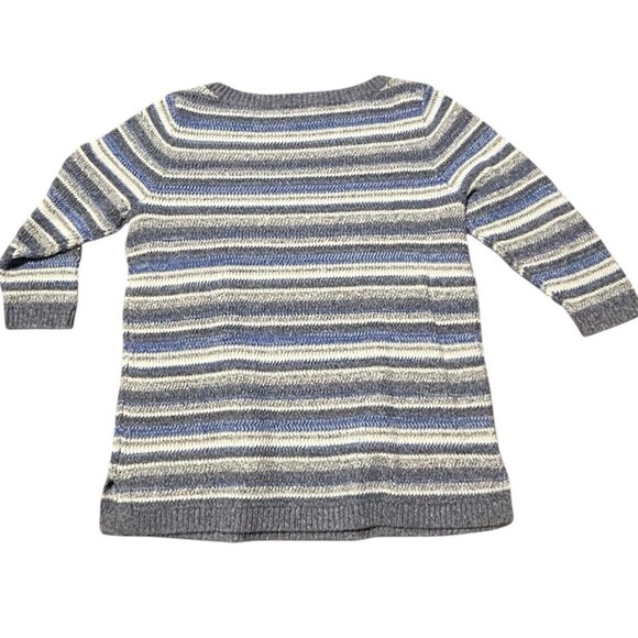 Talbots Women's Pullover Sweater Striped Size Medium - Picture 1 of 6